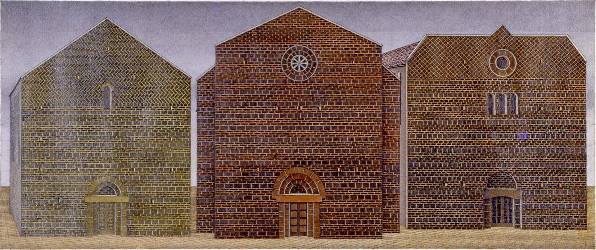 Watercolored Drawing / Facades Chain Nº1